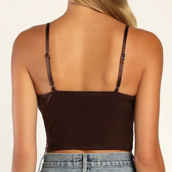 *NWOT* LULU'S Women's Mesh Bustier Top - Picture 2 of 7